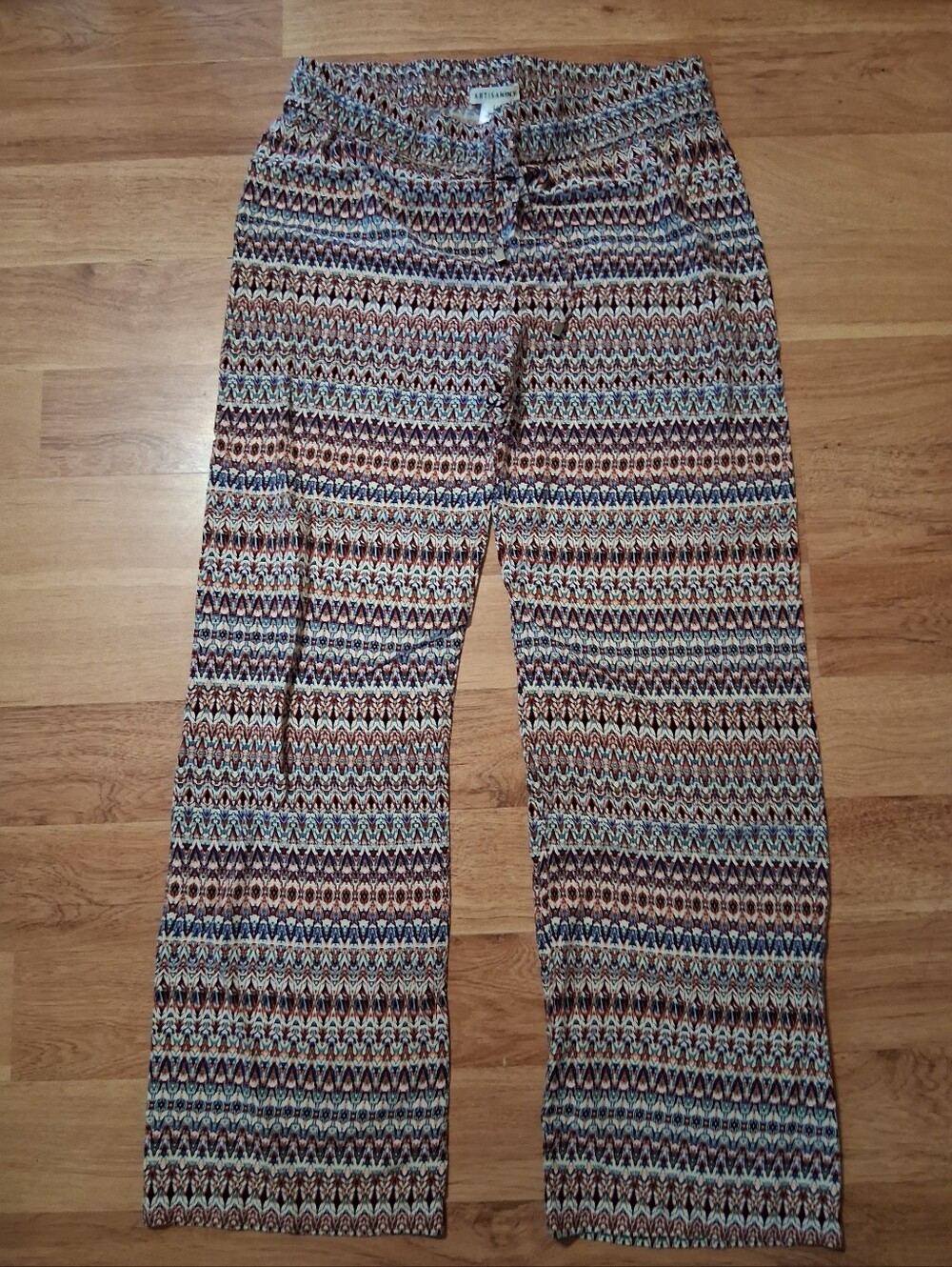 Artisan Ny Multicolor Patterned Straight Leg Pants